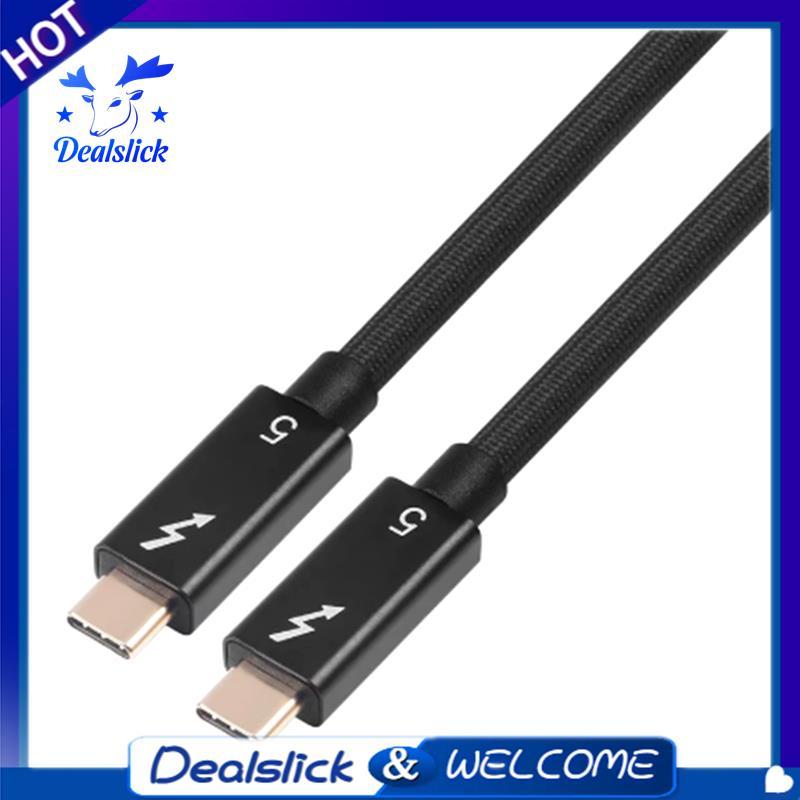 Thunder 5 สาย Soft TPE 80Gbps Data Cable 120Gbps Type-C Data Cable Coaxial Cable Data Cable 240W 16K