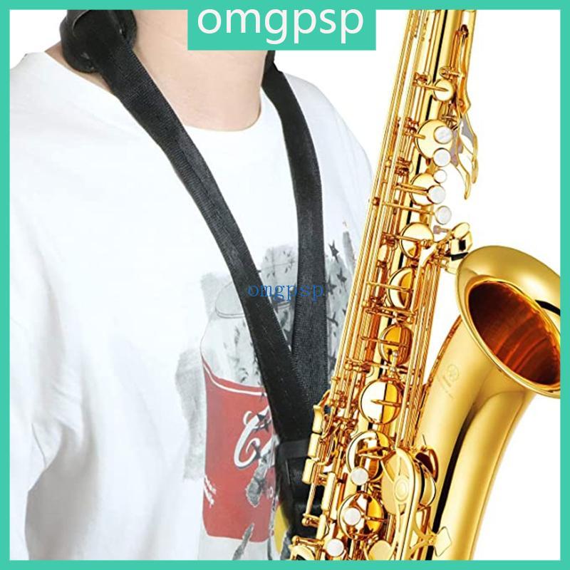 OMG แซกโซโฟนสายคล้องคอพร้อมเบาะเหมาะสําหรับ Alto Tenor Soprano Oboe Sax