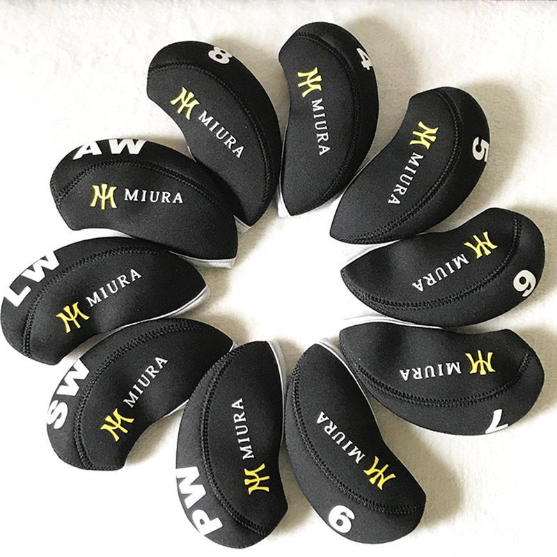 Miura Golf Iron Cover Ball Head Cover Head Cover Universal Full Set Men Women Protective Cover Cap C