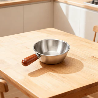 ซื้อ 1 แถม 1 หม้อต้มนมหม้อบะหมี่กึ่งสำเร็จรูปสแตนเลสสตีลน้ำหนักเบาหม้อใบเล็กดูดีหม้อขนมกระทะขนาดเล็ก 17cm