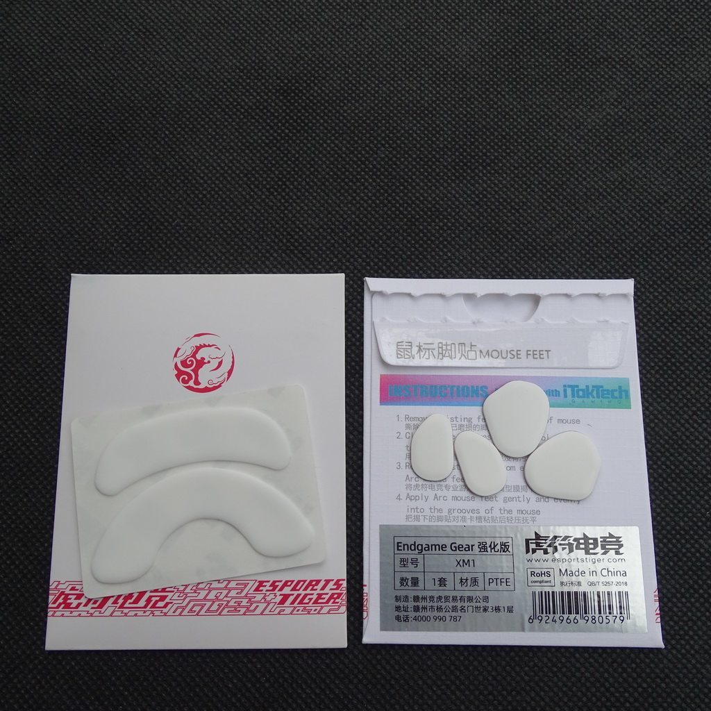 T Hufu เมาส์สําหรับเล่นเกมสติกเกอร์เท้า Endgame เกียร์ ICE รุ่น XM1 RGB Foot Pad R เสริม XM2WE Arc E