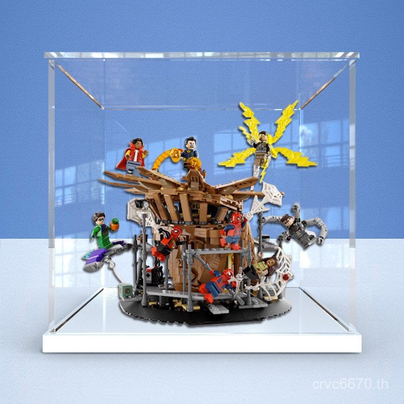 Super HD Way Display Heroes การ์ตูน Spider-Man Showdown กล่องเก็บกล่องเลโก้ 76261 อะคริลิคเหมาะสําหร