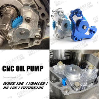 ปั๊มน้ำมันเครื่อง ปั๊มน้ำมัน CNC สำหรับ เวฟ 125, Click 125/150, ฟิวเจอร์ 125, เอ็นแม็กซ์ V1, เอีโรซ์ V2, สไนเปอร์ 150 อัตราการไหลสูง