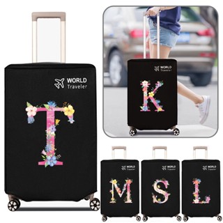 ผ้าคลุมกระเป๋าเดินทางสีดำ 20-30 นิ้ว กันฝุ่น V ตัวป้องกันกระ…