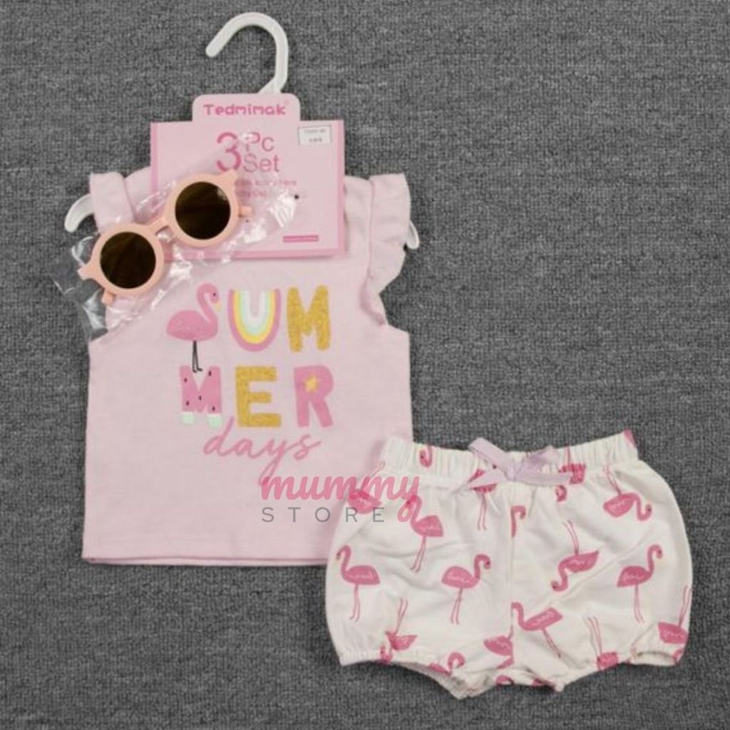 Set 3In1 Girl Baby Cotton Glasses Playset