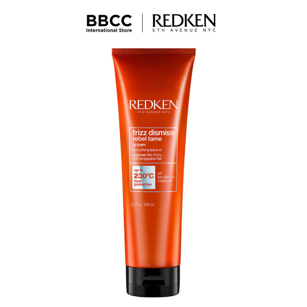Redken Dismiss Rebel Tame Heat Protective Leave-In Cream สําหรับ Frizzy Hair - ป้องกันผมร่วง 250ml H9IJ