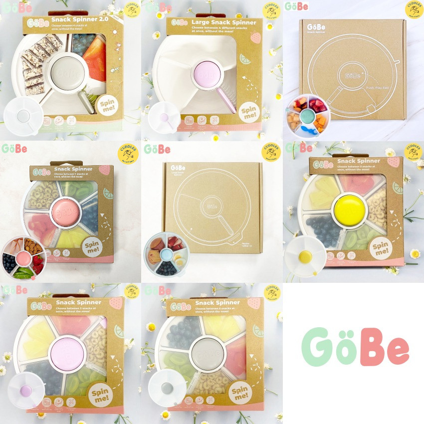 (GoBe) Kids Snack Spinner กล่องใส่อาหารว่างและขนม แบบแบ่งช่อง สำหรับเด็ก มีฝาปิด snack container