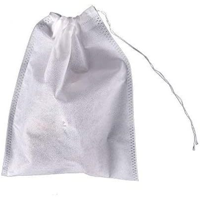 TamBee ทิ้ง Drawstring Tea Infusers ถุงกรองชาสําหรับสมุนไพรชาหลวม 100 ชิ้น 5.9 "X 7.87 "C สําหรับ Br