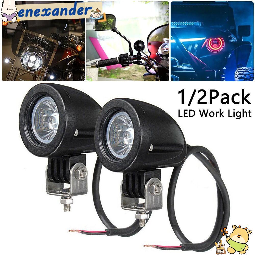 EXER 1/2Pack ไฟ LED ทํางานรถจักรยานยนต์ Pod Spot น้ําท่วม Offroad รถบรรทุก SUV 10W LED รถดัดแปลงไฟจุดน้ําท่วม