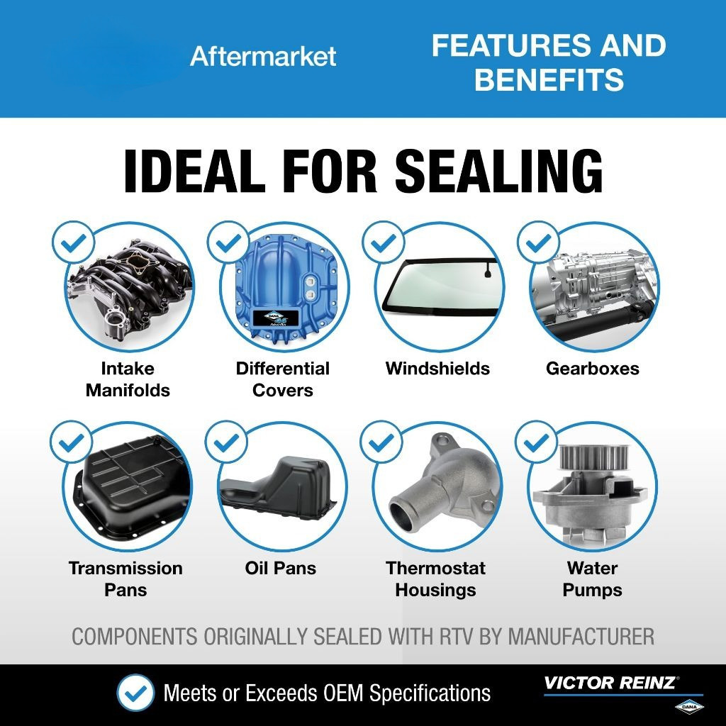 【COD】กาวทาประเก็น VICTOR REINZ REINZOSIL +320อาศา วิคเตอร์ไรนซ์ สีเทาดำ 70ml กาวทาปะเก็น กาวประกอบเครื่องยนต์ กาวบอนด์​ - รูปที่ 5