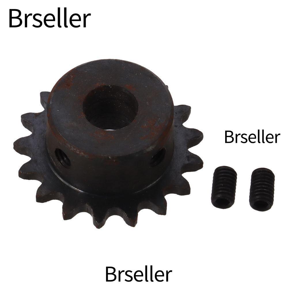 BRSELLER สเตอร์ลูกกลิ้ง, 25 โซ่เดี่ยว Strand 1/4 "Pitch 17 ฟันเกียร์, ทนทาน C45 เหล็กคาร์บอนสีดําออก