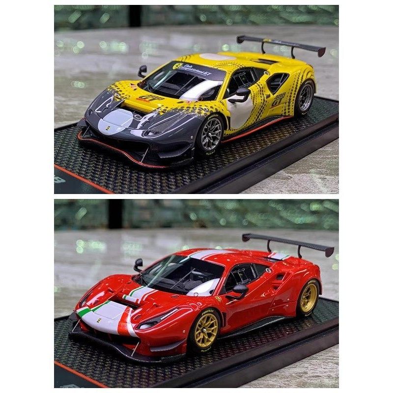 [คลังสินค้าพร้อม] BBR 1: 43 Ferrari Ferrari 488 GT Modificata รถรุ่นในการจัดส่ง
