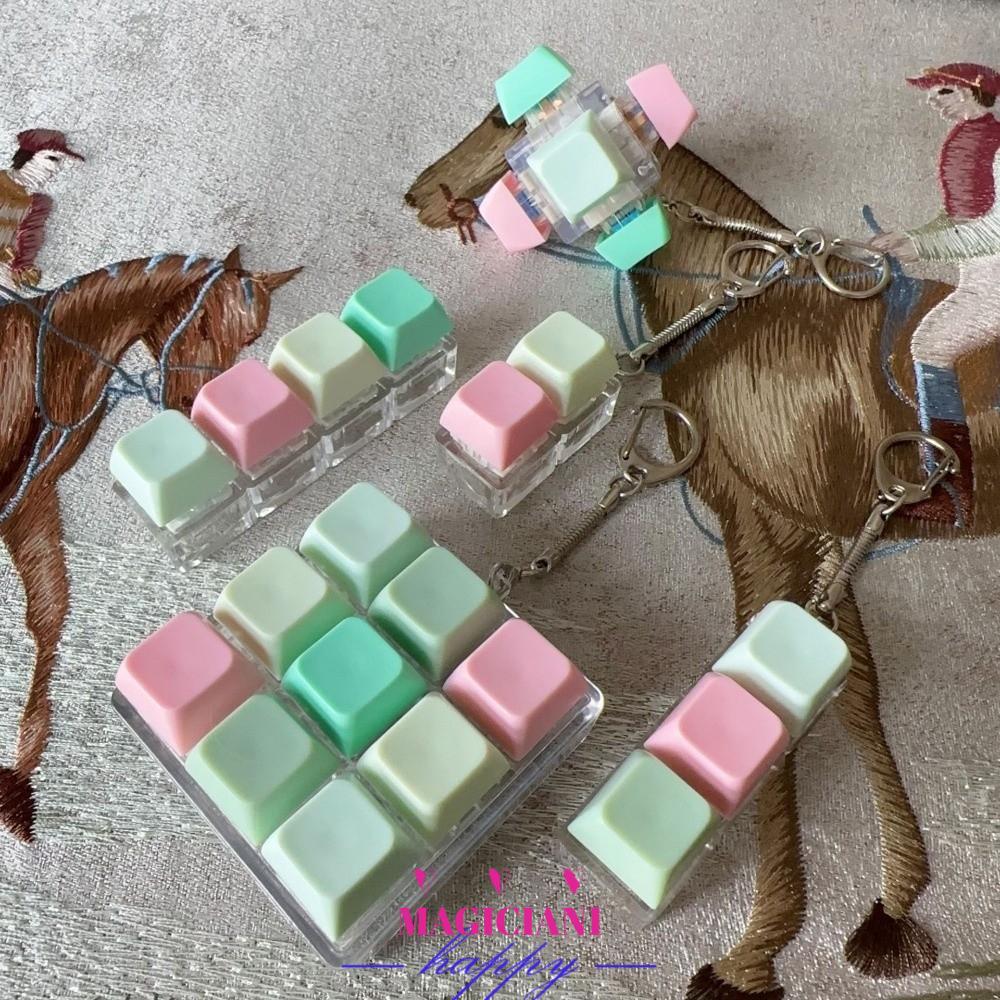 MAGICIAN1MB คีย์บอร์ดนิ้ว, 2/3/6/9 คีย์ความเครียดบรรเทา Fidget พวงกุญแจ, ผ่อนคลาย Pass The Time Gadg