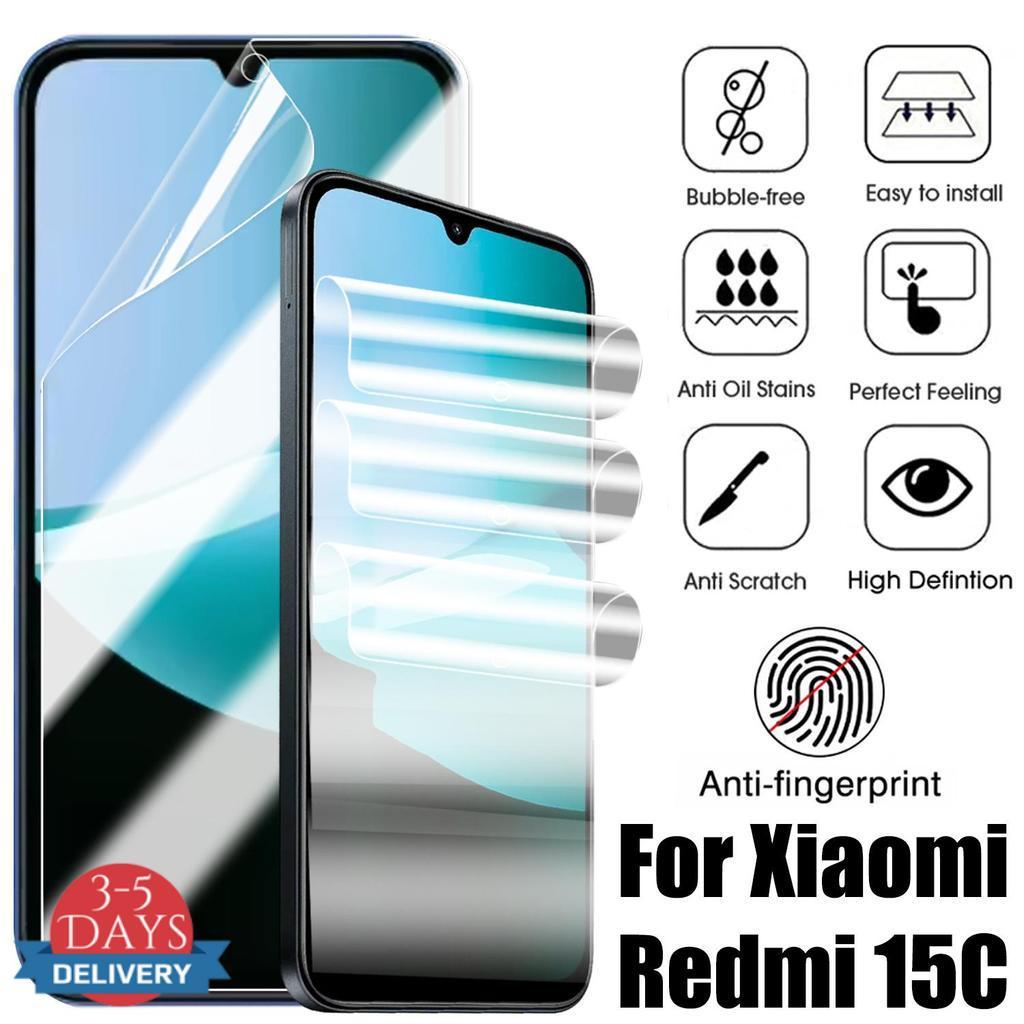 [จัดส่ง 3-5 วัน] 2/5PCS Soft TPU Hydrogel Films สําหรับ Redmi 15C, HD Ultra Clear Screen Protectors,