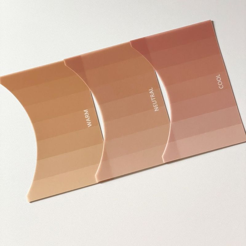 International Skin Test Warm Cold Neutral Skin Tone Whitening Test 21 สี Human Gene สีสีวินิจฉัย Ski