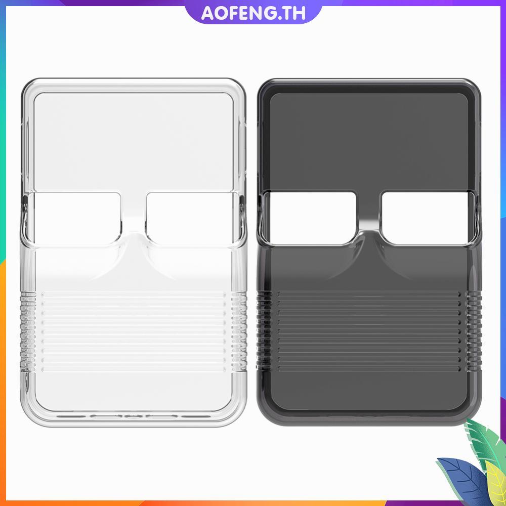 อาโอเฟิง✥คุณภาพสูง เคส TPU โปร่งใสสําหรับ R36S คอนโซลเกมมือถือ Anti-Scratch ฝาครอบป้องกัน Anti-fall 
