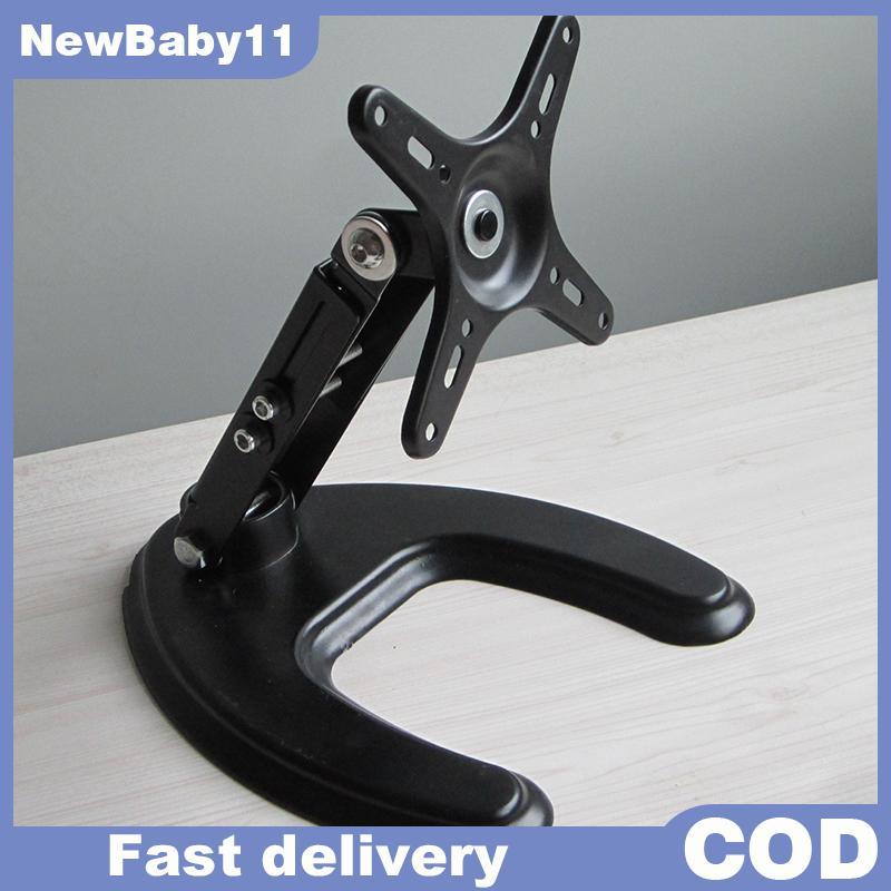 NY ความสูงปรับผู้ถือจอคอมพิวเตอร์ 360 องศาหมุน PC หน้าจอ Braet สําหรับ VESA 50/75/100 มม.สําหรับสําน