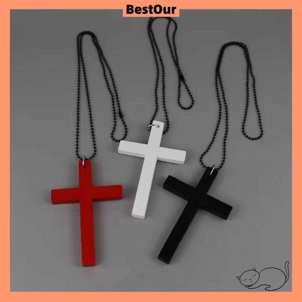 จี้สร้อยคอยุค Y2K Hip Hop สไตล์ Vintage Punk Gothic สีดำ สำหรับคนที่ชอบความโดดเด่น
