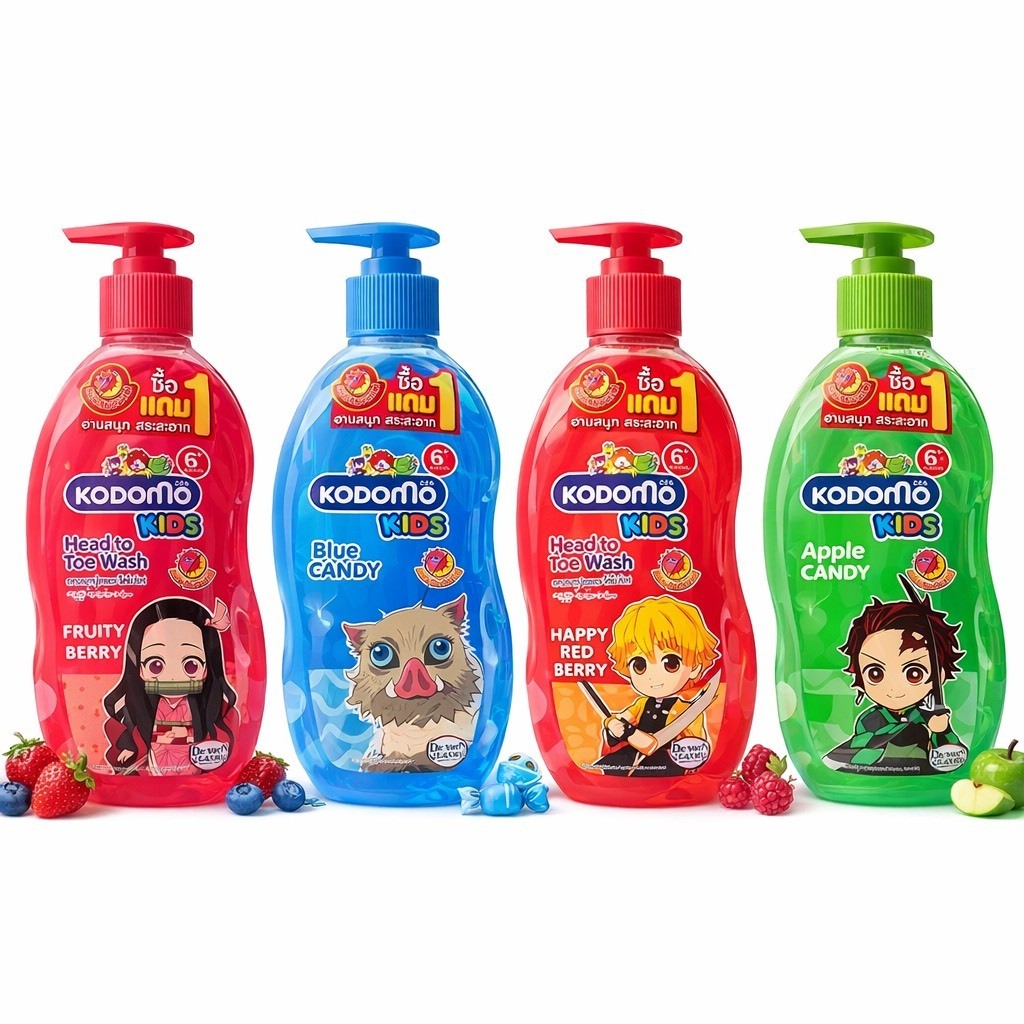 [แพ็คคู่400มล.+400มล.] Kodomo โคโดโม สบู่เหลว เฮดทูโทคิดส์ สบู่เหลวเด็ก