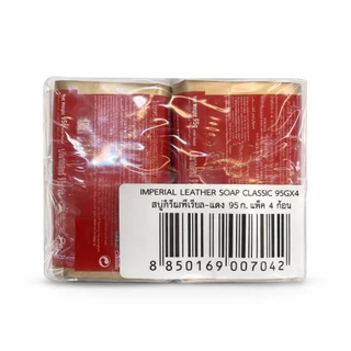 [แพ็ค4ก้อน] Imperial Leather Soap สบู่อิมพีเรียล คลาสสิค สีแดง/สีขาว/สีชมพู 95กรัม