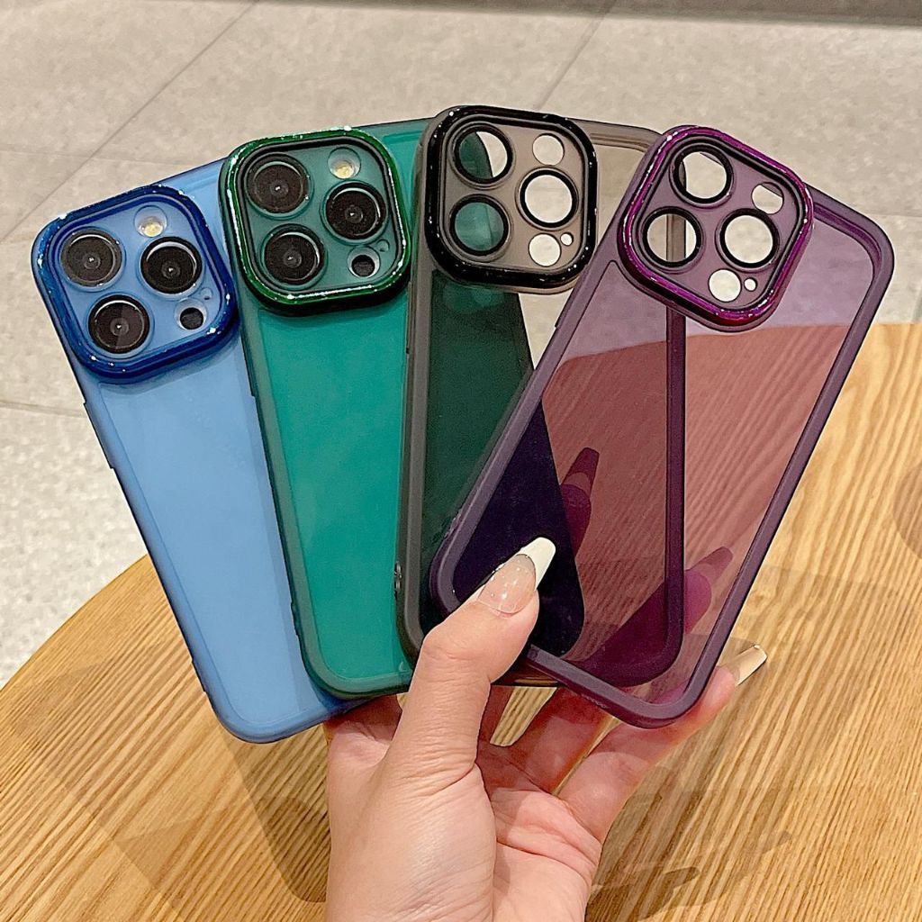 Shining ใหม่สีบริสุทธิ์กันกระแทก Soft Clear Soft Case พร้อมเลนส์ป้องกันกล้องสําหรับ Iphone 17 Ip 17 