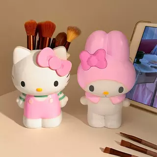 [TH stock]ที่ใส่ปากกาแมวน่ารัก, กล่องดินสอโบว์กระต่าย, กล่องเครื่องเขียนรูปแมว, ที่ใส่แปรงแต่งหน้าที่บ้าน
