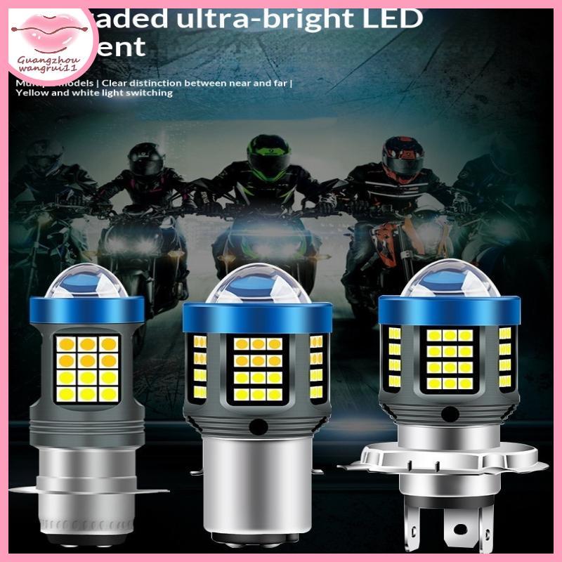 [GZ] 1/2 ชิ้น 120 วัตต์ H4 ไฟ LED สําหรับรถจักรยานยนต์ 360° ไฟขับรถขนาดเล็ก Super Bright H4 H6 T19 P15D ไฟหน้า TH ราคา ถูกที่สุด ดีลบีเคเค
