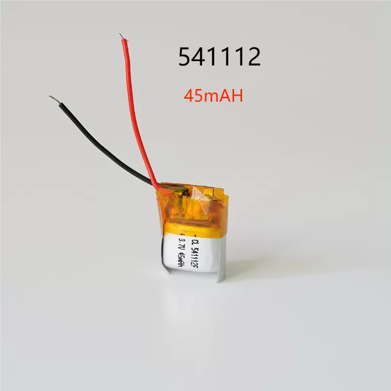 3-10 ชิ้น 3.7v 45mah 541112 แบตเตอรี่ลิเธียมโพลิเมอร์ขนาดเล็กสําหรับหูฟังเครื่องช่วยฟังเซ็นเซอร์แสงห