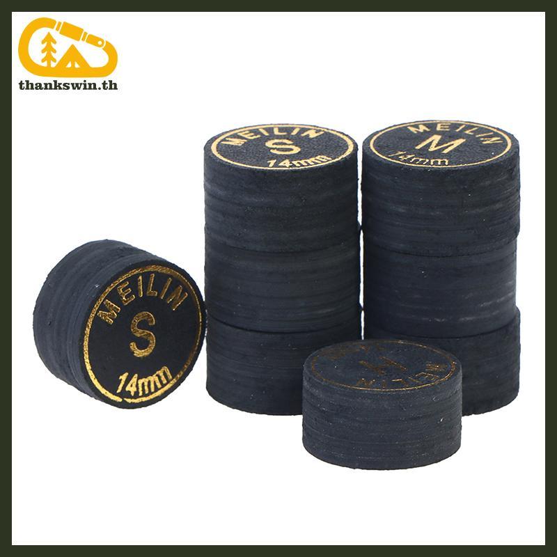Thankswin 14 มม.ญี่ปุ่น Cue Tip คุณภาพสระว่ายน้ําบิลเลียด Pigskin Cue Tip Snooker Cue Tip th