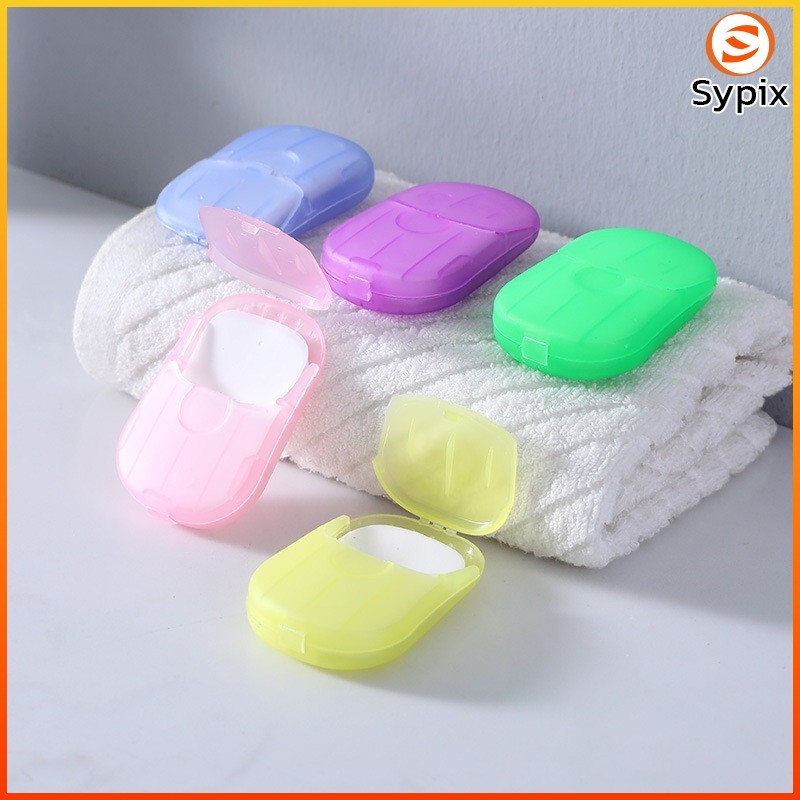 Sypix กระดาษสบู่แบบใช้แล้วทิ้งแผ่นล้างมือแบบพกพาเหมาะสำหรับการเดินทาง