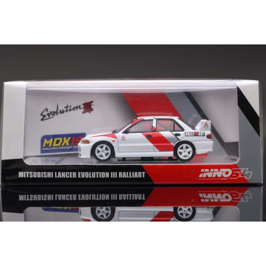 Inno 1/64 Mitsubishi Lan Evo 3 Ralliart Tension Art ยี่ห้อใหม่ Original Package ยังไม่เปิด Visual Te