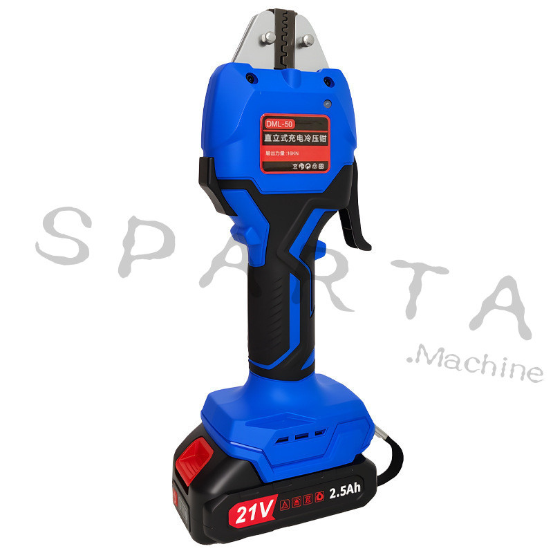 คีมไฮดรอลิกไฟฟ้าขนาดเล็กแบบชาร์จได้ DML 50 ประเภทท่อหุ้มฉนวน Electric hydraulic clamps เครื่องมือจีบแบบเปลือย
