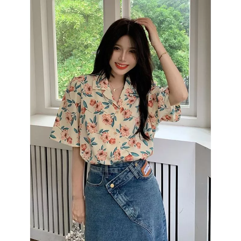 Breeze เสื้อลายดอกไม้แขนสั้นผู้หญิง ไซส์ S-XL thumbnail 9