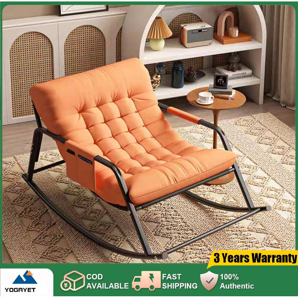 เก้าอี้โยกโซฟาโยก พร้อมเบาะนุ่ม นั่งหรือนอนก็ได้ ปรับระดับได้ วางในห้องนั่งเล่น ห้องนอน ระเบียงบ้าน จัดส่งจากไทย