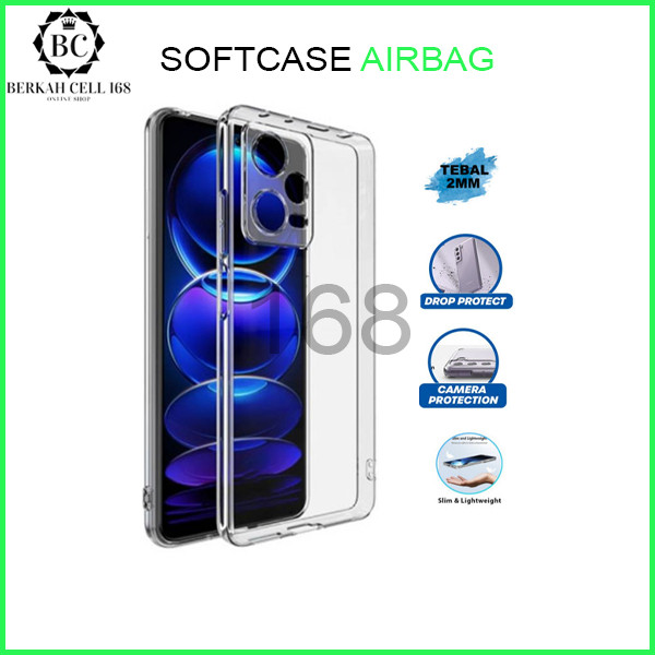 SOFTCASE AIRBAG VIVO Y81 / Y83 / Y75 5G / T1 5G / Y36 4G / Y36 5G / Y78 / Y27 5G CASE ANTICRCK CLEAR