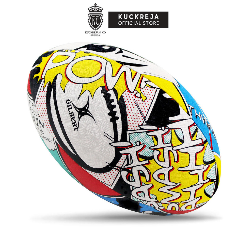 Gilbert Randoms Rugby Ball - Focus (ขนาด 5)