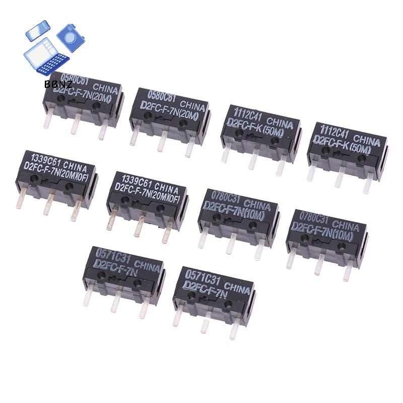 [BBNZ] ไมโครสวิตช์เมาส์ 2 ชิ้น D2FC-F-7N 10M 20M ของ D2FC-F-K(50M) -RZ D2F D2F-01 D2F-01F-L D2F-F D2