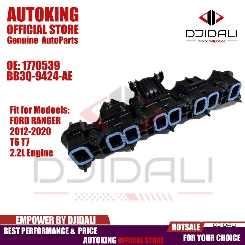 ท่อร่วมไอดีพร้อมแหวนรองสําหรับ Ford Ranger T6 T7 2.2L เครื่องยนต์ 2012-2020 Mazda BT50 Pro 1770539 BB3Q-9424-AE