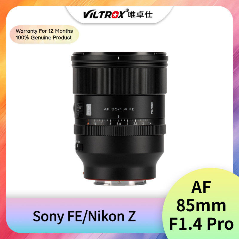 VILTROX 85mm F1.4 Pro AF Full Frame รูรับแสงขนาดใหญ่ Auto Fixed Focus Portrait เลนส์อัตโนมัติสําหรับ