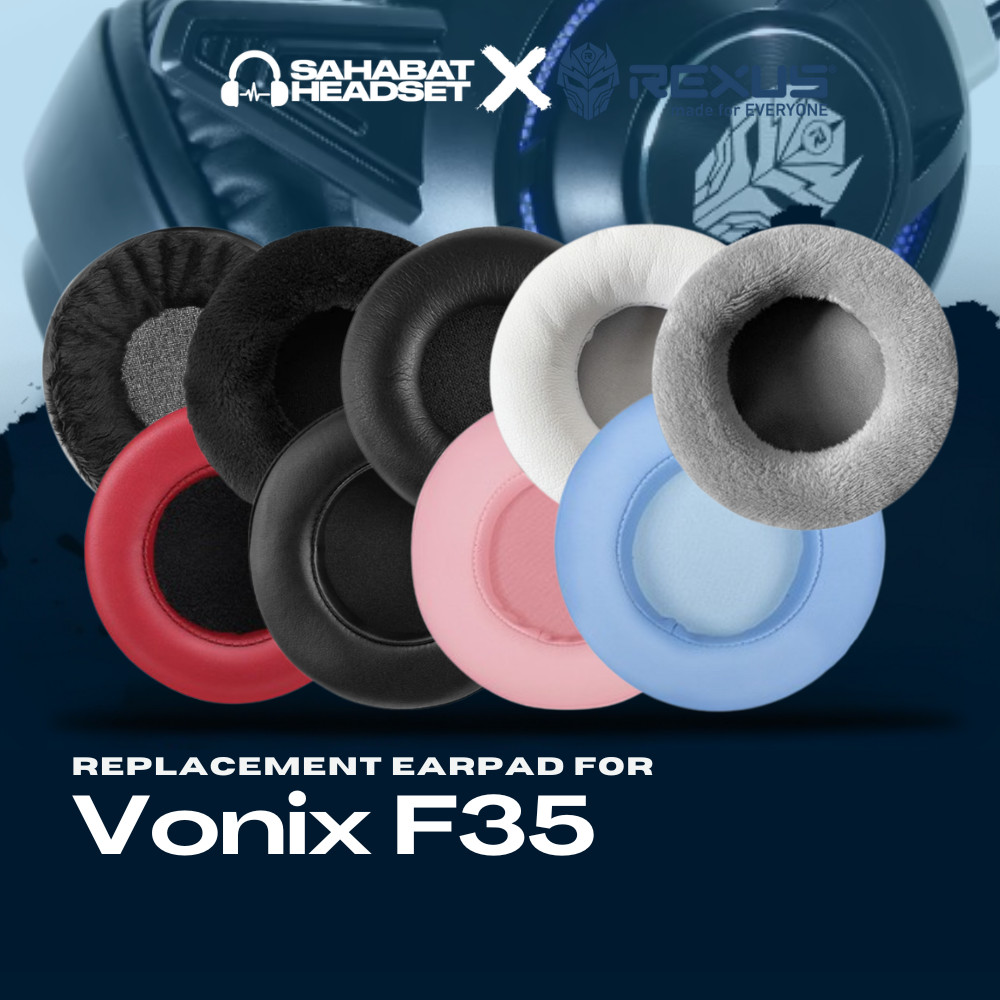 แผ่นรองหูฟัง Earpad Earcup Rexus Vonix F35 F 35 F-35 แผ่นโฟม