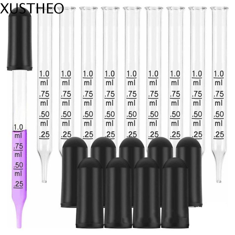 XUSTHEO Scale Dropper Scaled Dropper Transfer 1ml เคมีหัวยาง Lab อุปกรณ์น้ํามันหอมระเหย Dropper 7 ชิ