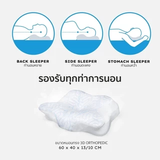 TEMPSoft หมอนGadget 3D ORTHOPEDICS Memory Foam Deep Sleep Pillow รองรับต้นคอ หลับลึกจริง
