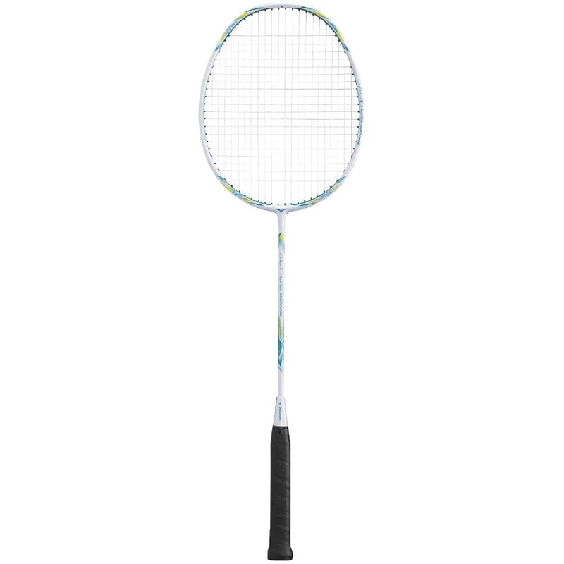 Mizuno Altius Sonic Badminton Racket with Pre-Strung Strings - White & Green, 4U6G (Men's)