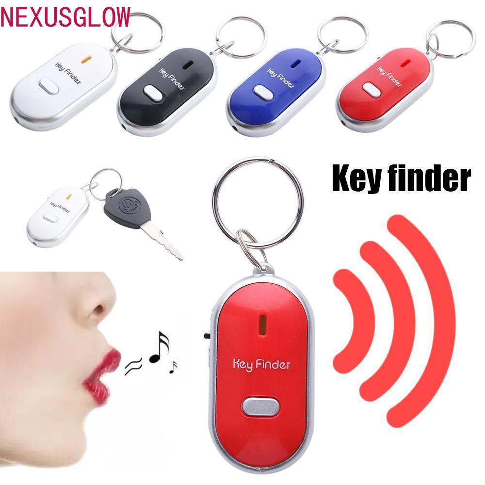 NEXUSGLOW LED นกหวีด Key Finder Beeping พวงกุญแจพวงกุญแจสัตว์เลี้ยง Tracker สมาร์ท Mini Locator Tracker