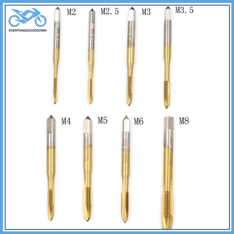 EVER M2/M2.5/M3/M3.5/M4/M5/M6/M8 HSS เมตริกตรงขลุ่ยสกรูแตะปลั๊ก TH