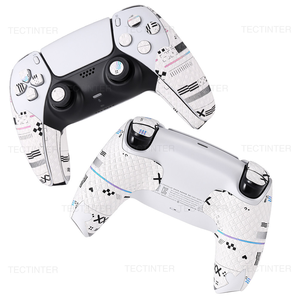 Anti-Slip ป้องกันสติกเกอร์ชุดผิวสําหรับ PS5 Controller Gamepad Handle Grip กรณีสําหรับ PlayStation 5 อุปกรณ์เสริมสําหรับเล่นเกม