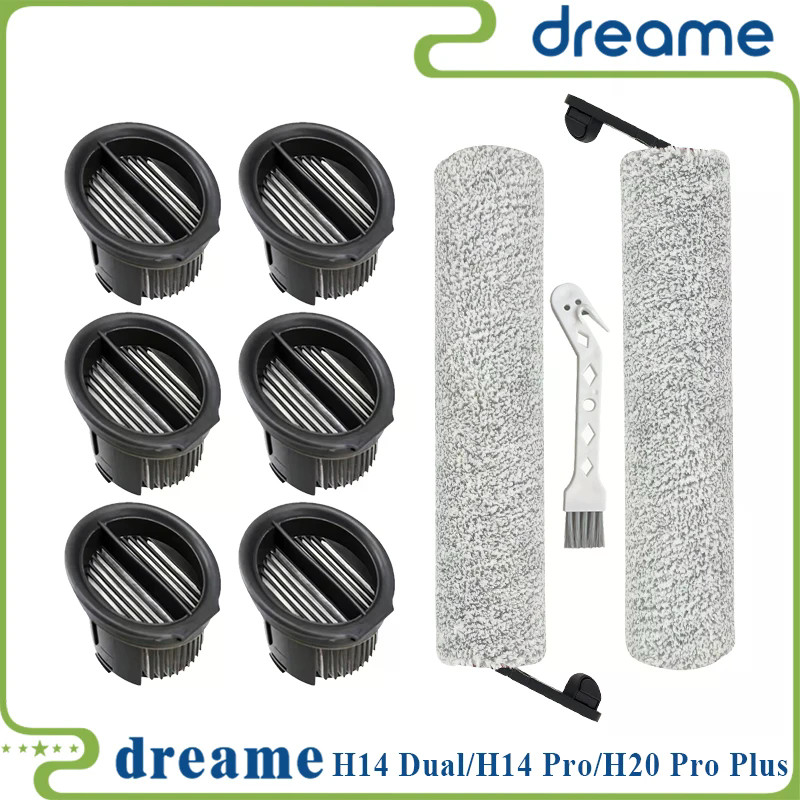 Dreame H14 Dual / H14 Pro / H14 / H20 Pro Plus / H20 Ultra / H30 Ultra ชิ้นส่วนสูญญากาศตัวกรองแปรงลู