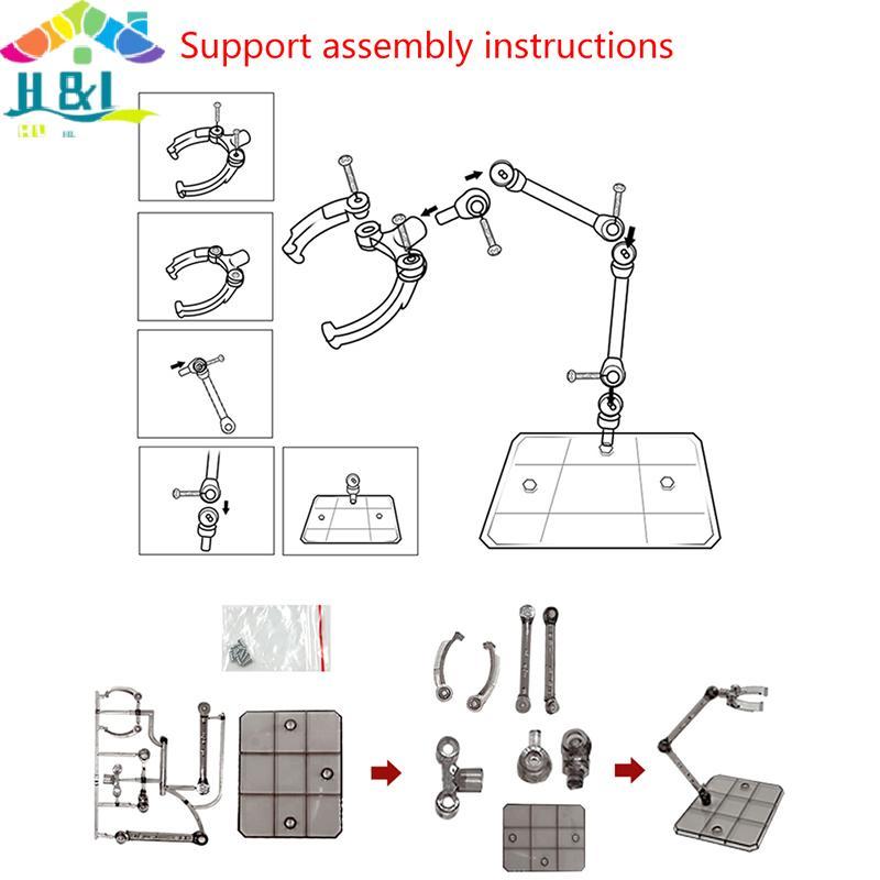 H&L 1 ชุด Action Figure ฐานเหมาะสําหรับขาตั้งจอแสดงผล Braet สําหรับ HG 1/144 Cinema Game {th}