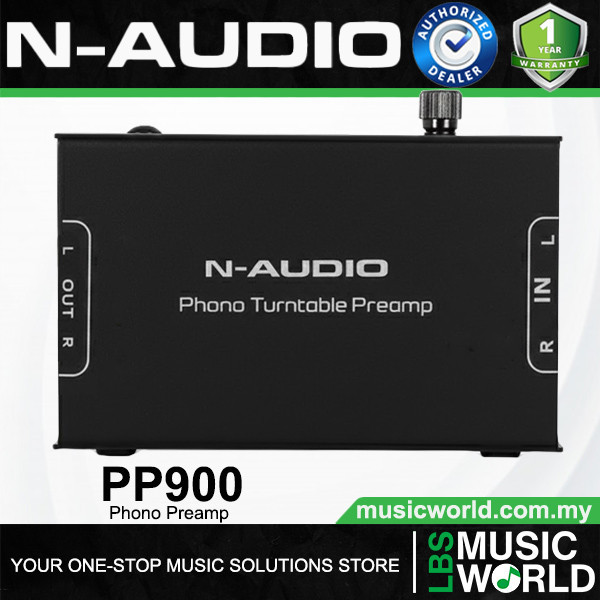 N-Audio PP900 Compact Phono Turntable Preamp Amplifier พร้อมขั้วต่อ RCA