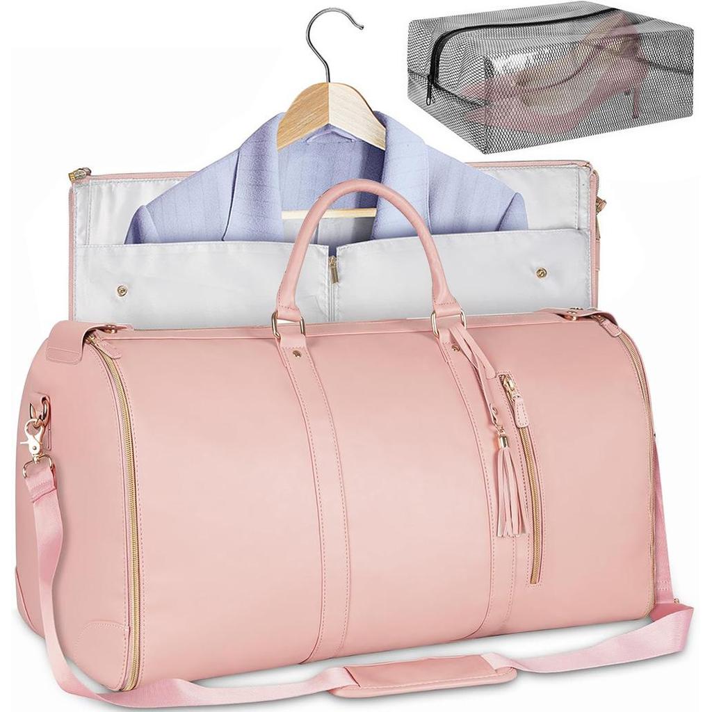 Lefame Travel Duffle Bag with Garment & Shoe Channel, Waterproof & Breathable, TSA-Approved, ความจุ 